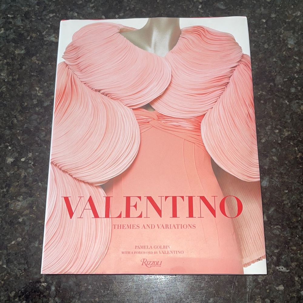 Valentino Large Fashion Book used for decor